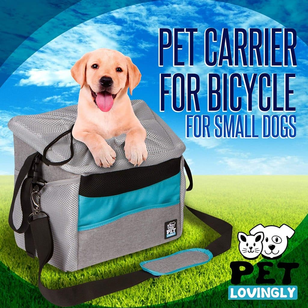 Pet lovingly Pet Carrier Bicycle Basket Bag for Dogs