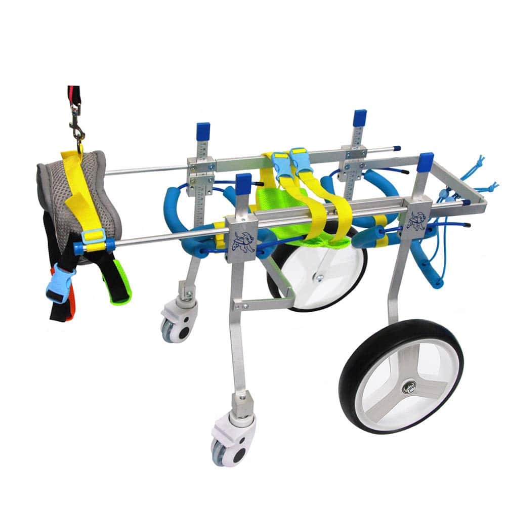 SURPCOS Adjustable Dog Pet Wheelchair, Front Hind Legs Rehabilitation