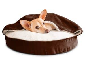 Furhaven Dog Bed Orthopedic Round Cuddle Nest Snuggery
