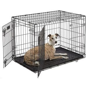 MidWest Homes for Pets Dog Crate Single Door Double Door Folding Metal