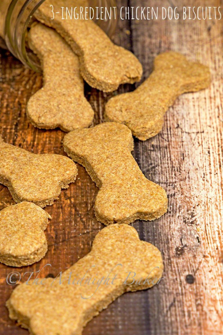 3-Ingredient Chicken Dog Biscuits
