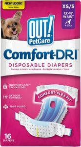 OUT! Disposable Female Dog Diapers