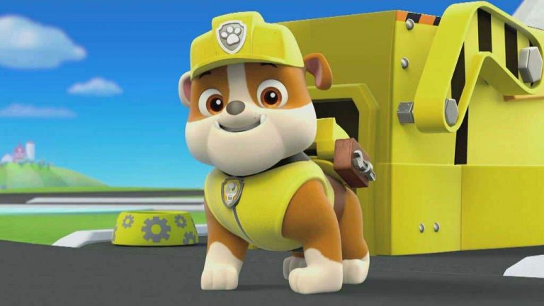 Rubble, the Bulldog breed paw patrol