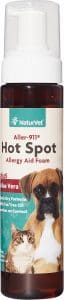 NaturVet Aller-911 Allergy Aid Hot Spot Plus Aloe Vera Dog & Cat Foam, 8-oz bottle