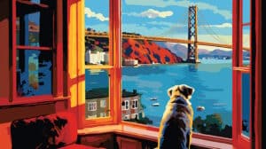 dog is feeling happy at a San Fransisco dog friendly hotel